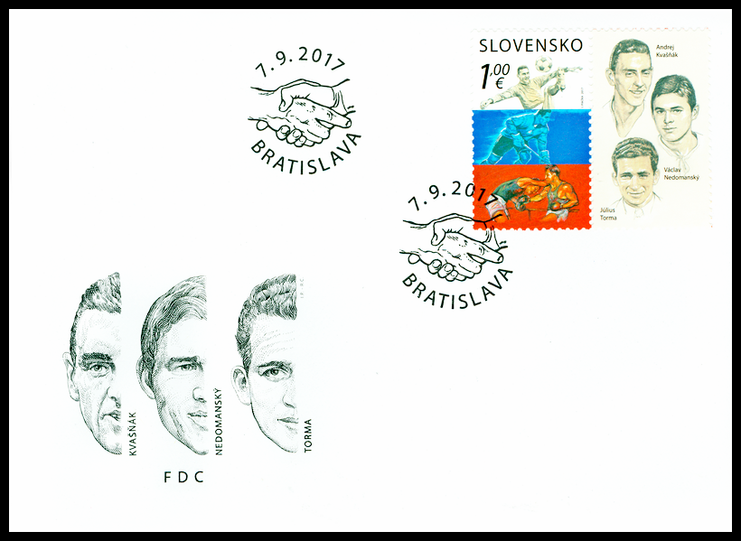 FDC - Sport - A. Kvašňák, V. Nedomanský, J. Torma