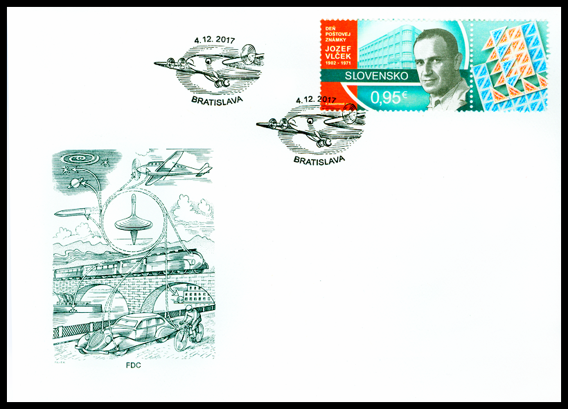 FDC - Den poštovní známky 2017 - Jozef Vlček (1902 - 1971)