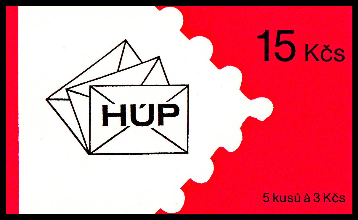 HÚP Praha - červená (známkový sešítek ZS 5) 