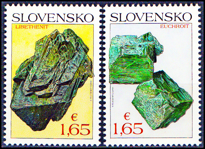 Ochrana přírody: Slovenské minerály - libethenit, euchroit