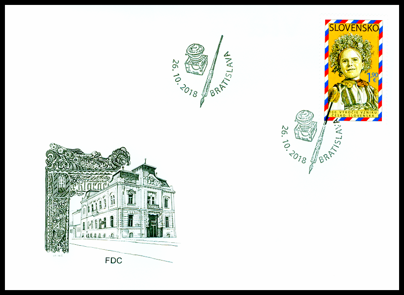 FDC - 100. výročí vzniku Česko - Slovenska