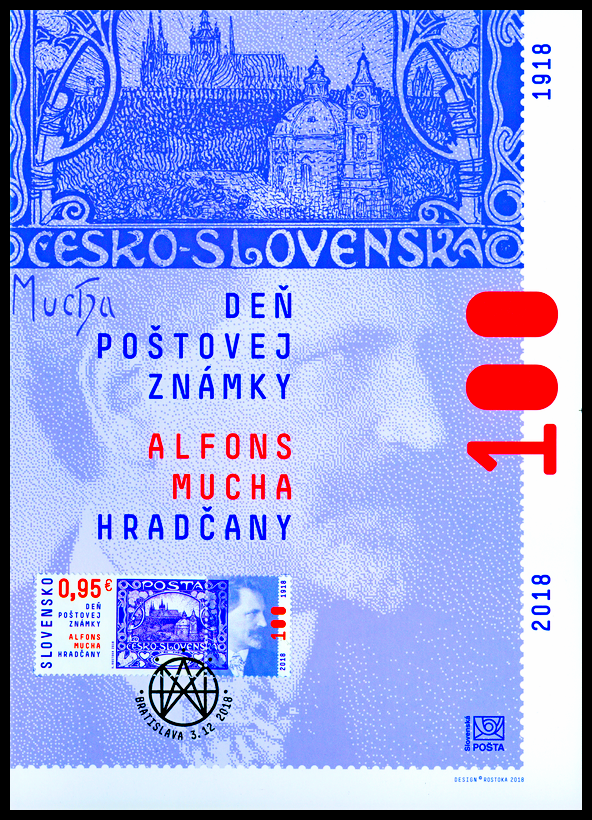 NL - Den poštovní známky 2018: A. Mucha - Hradčany