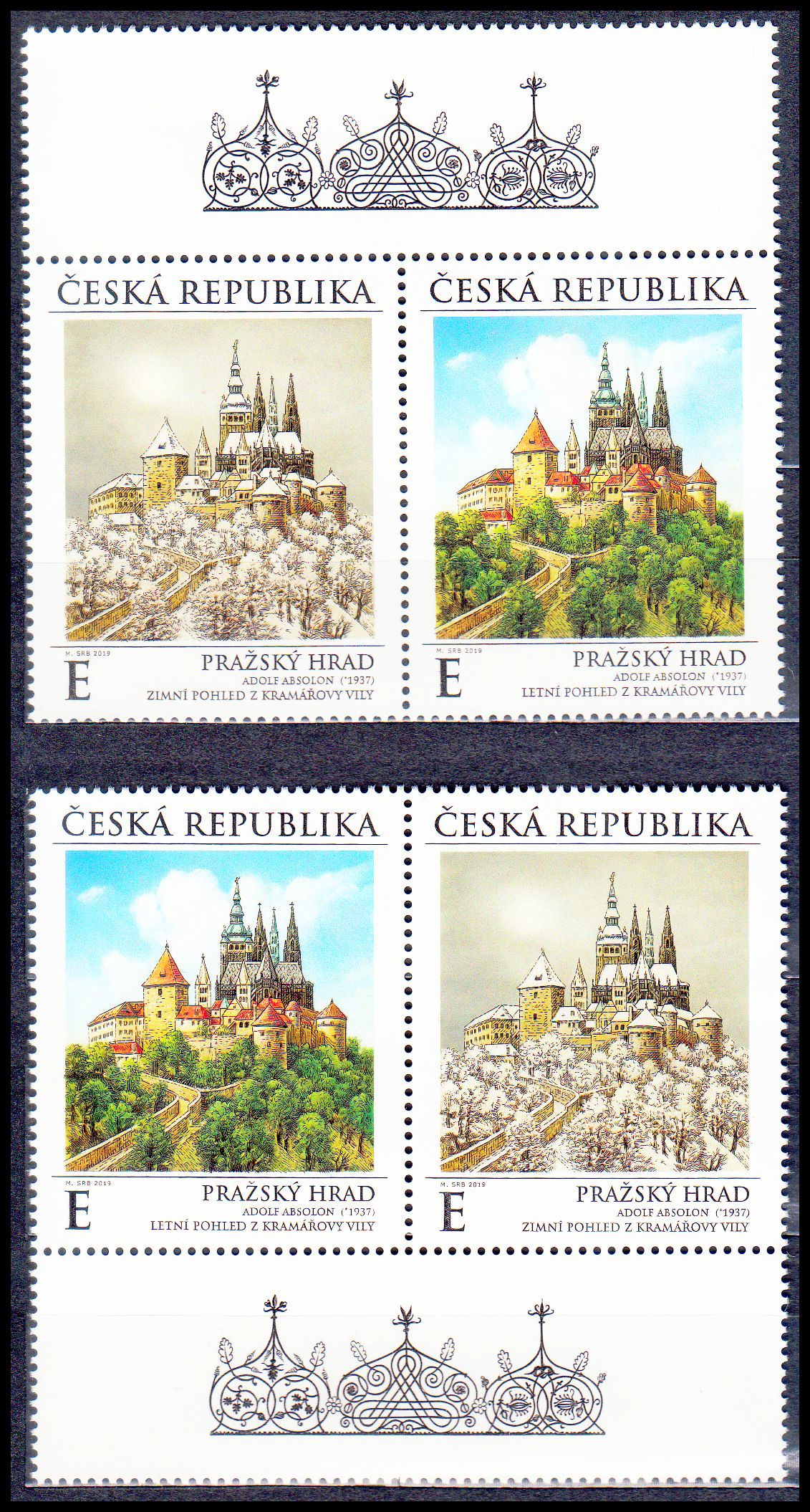 Pražský hrad v ročních obdobích (kombinace 4zn. + KH + KD)
