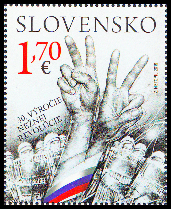 Společné vydání s Českou republikou - 30. výročí Sametové revoluce (zn. z TL)
