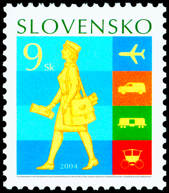 Den poštovní známky 2004 - Historie poštovní dopravy