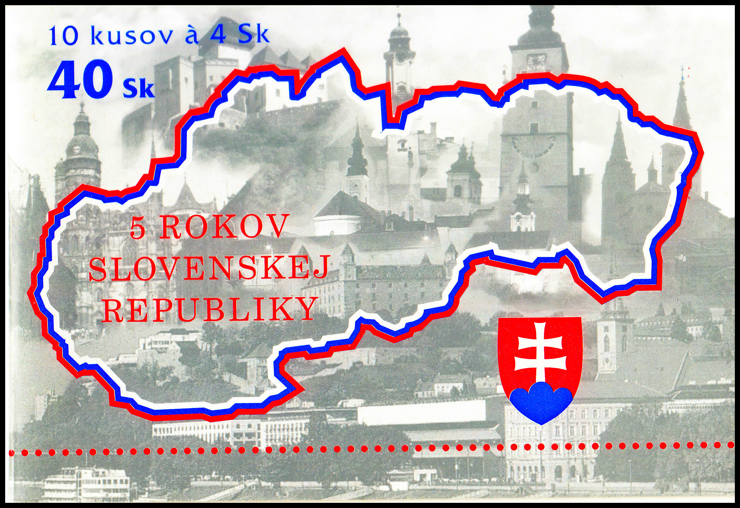 5 let Slovenské republiky (známkový sešítek ZS 23)