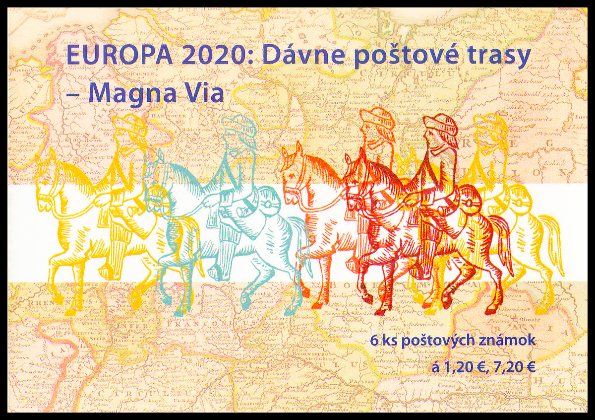 EUROPA 2020: Dávné poštovní trasy - Magna Via (samolepící sešítek nepřeložený)