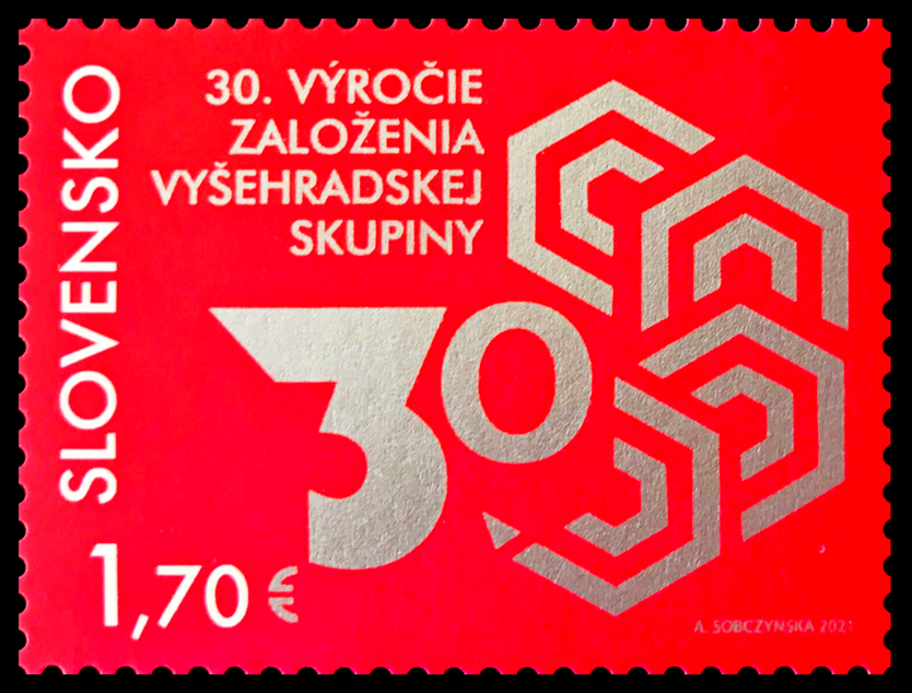 Společné vydání (SR) 30. výročí založení Visegrádské skupiny 