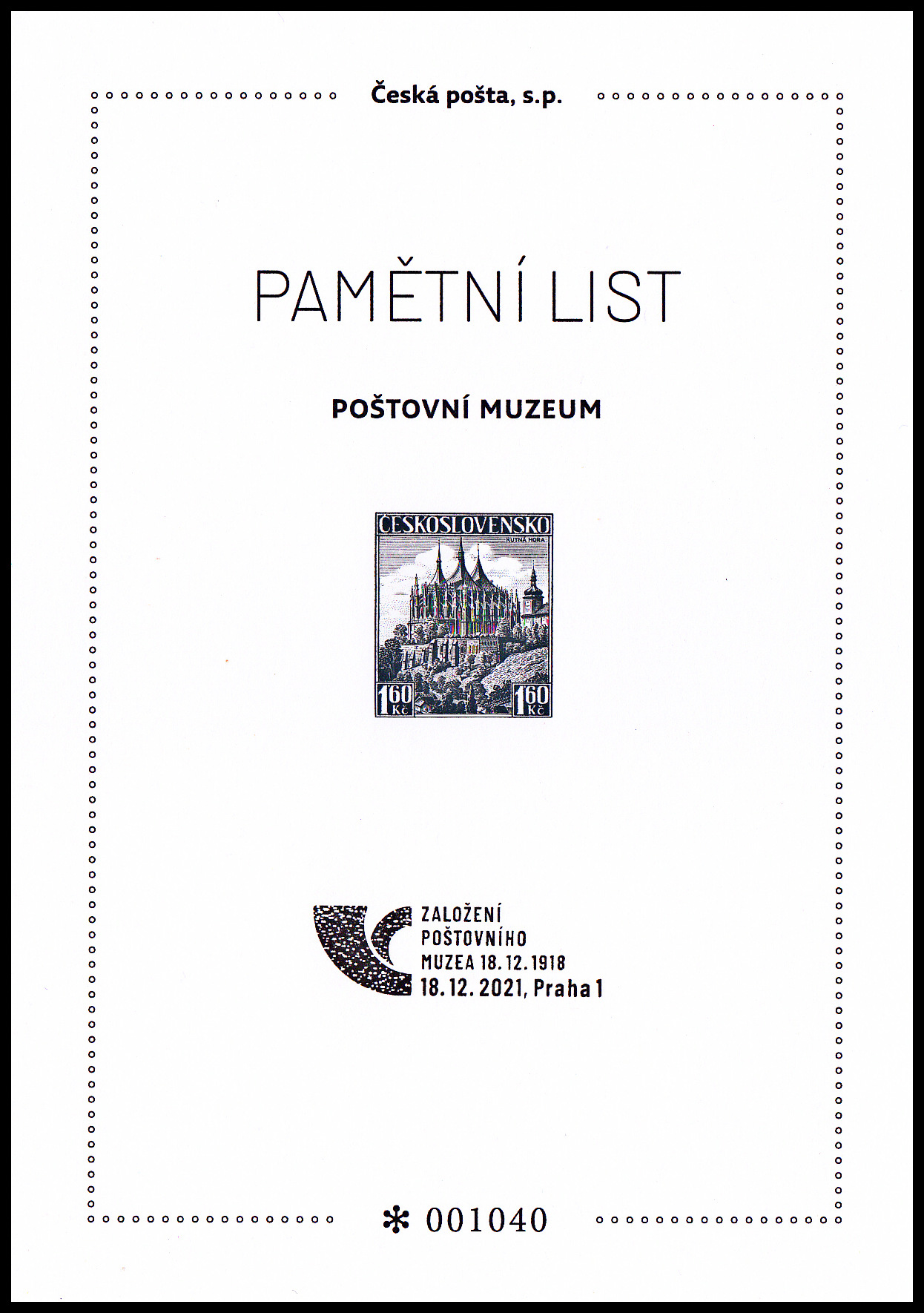 103 let Poštovního muzea - Kutná hora