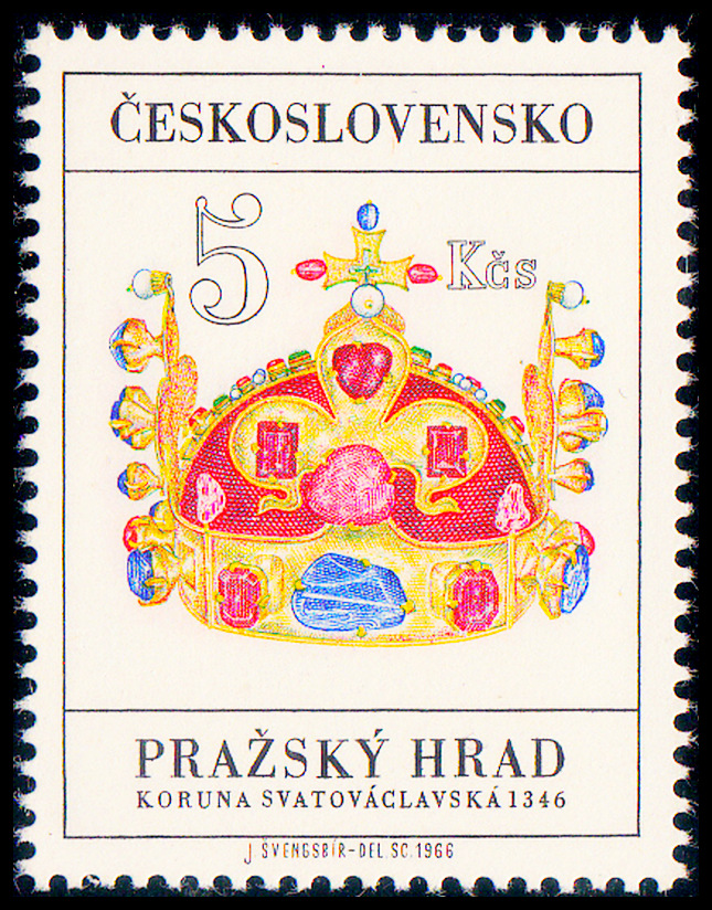 Pražský hrad (známka z aršíku)
