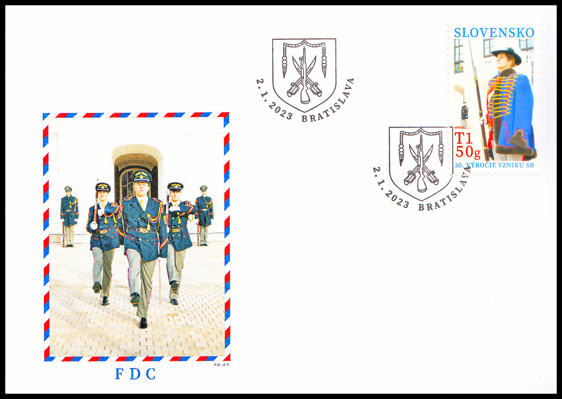 FDC - Čestná stráž prezidentky SR