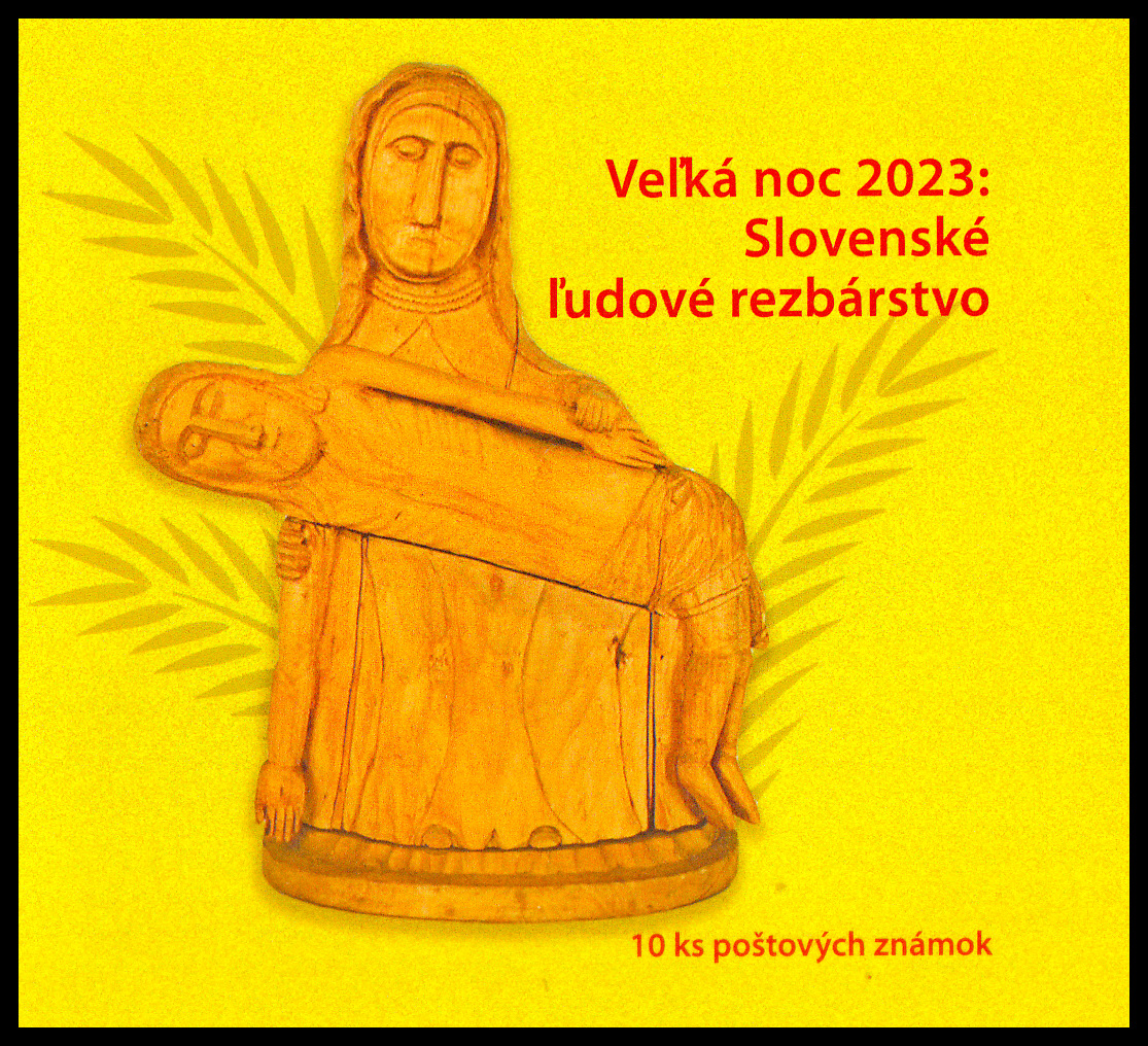 Velikonoce 2023 - Slovenské lidové řezbářství (samolepící sešítek nepřeložený)
