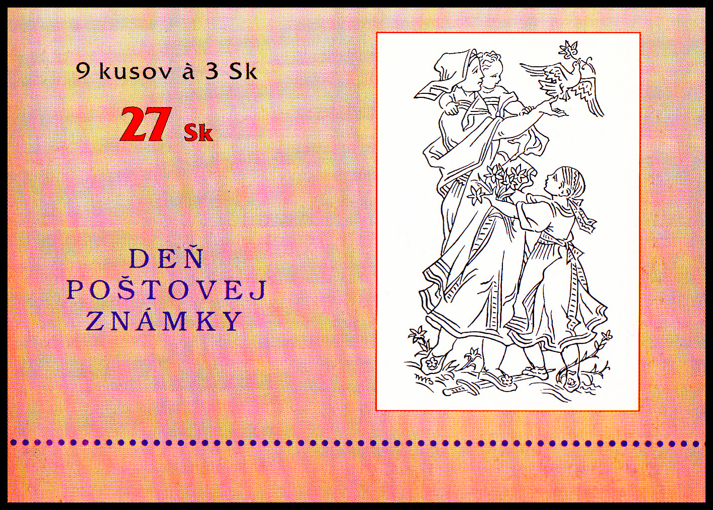 Den poštovní známky 1996 - Martin Benka (známkový sešítek ZS 16) 
