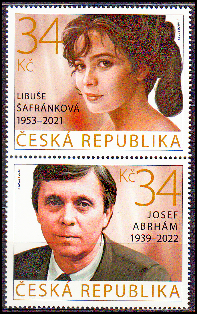 Herečky a herci (spojka - Libuše Šafránková a Josef Abrhám)