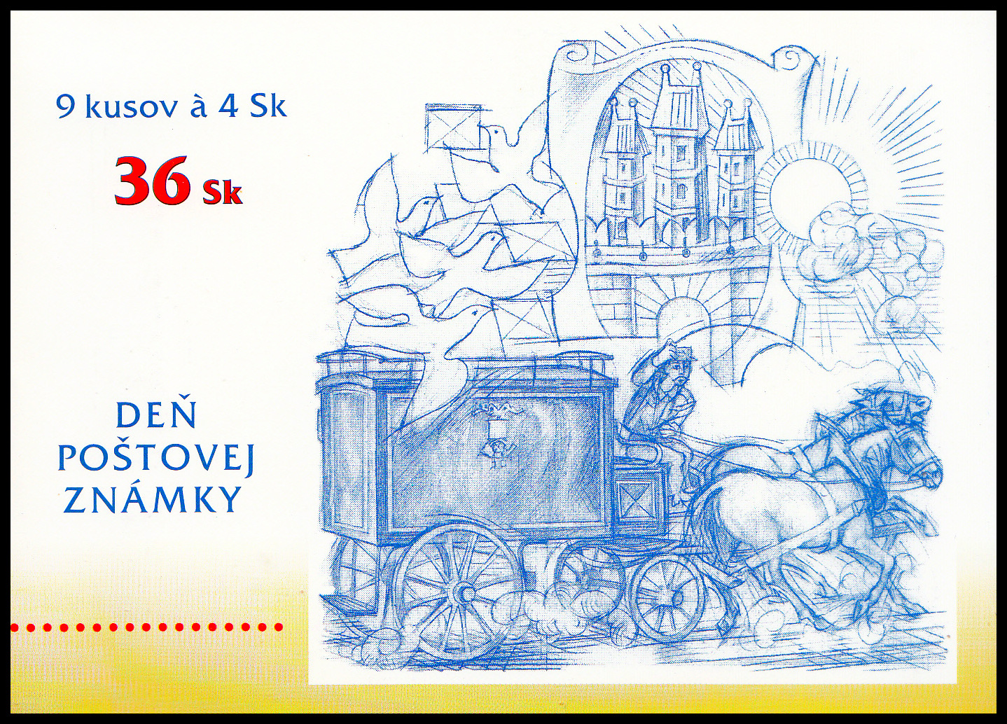 Den poštovní známky 1998 - Historie pošty (známkový sešítek ZS 29)