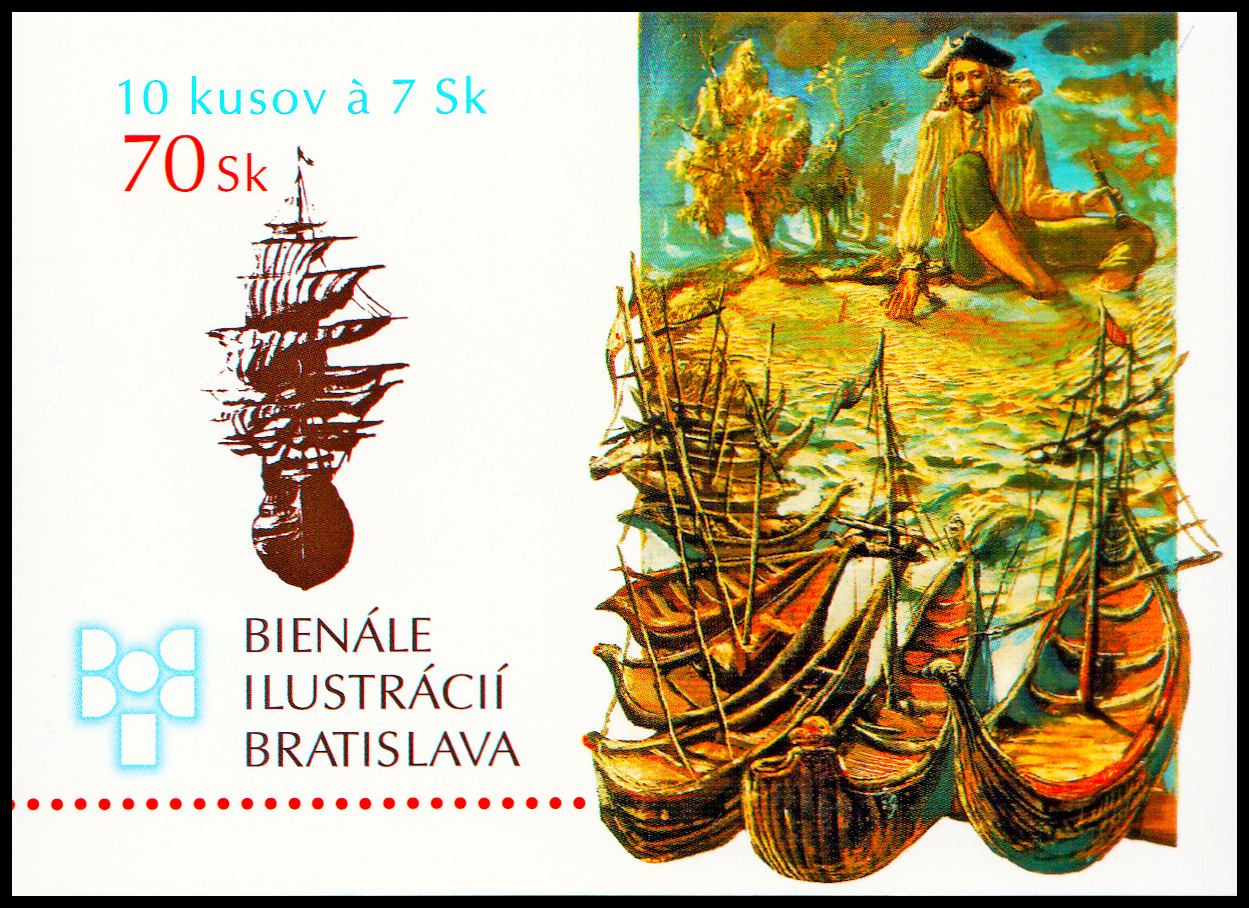 Bienále ilustrací Bratislava 2001 (známkový sešítek ZS 41) 