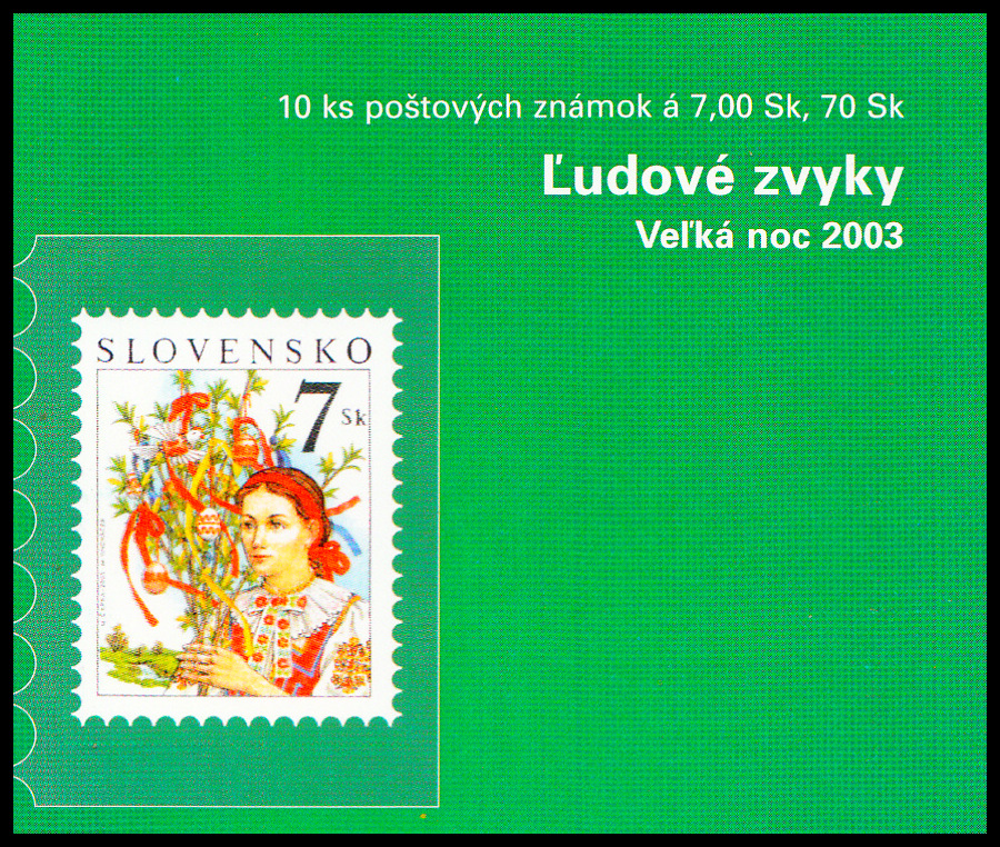 Lidové zvyky - veľkonoční známka 2003 (známkový sešítek ZS 45) 
