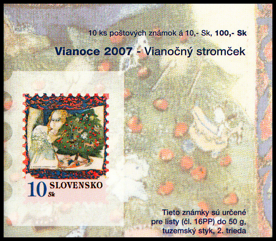 Vánoce 2007 - Vánoční stromeček (známkový sešítek ZS 59) 
