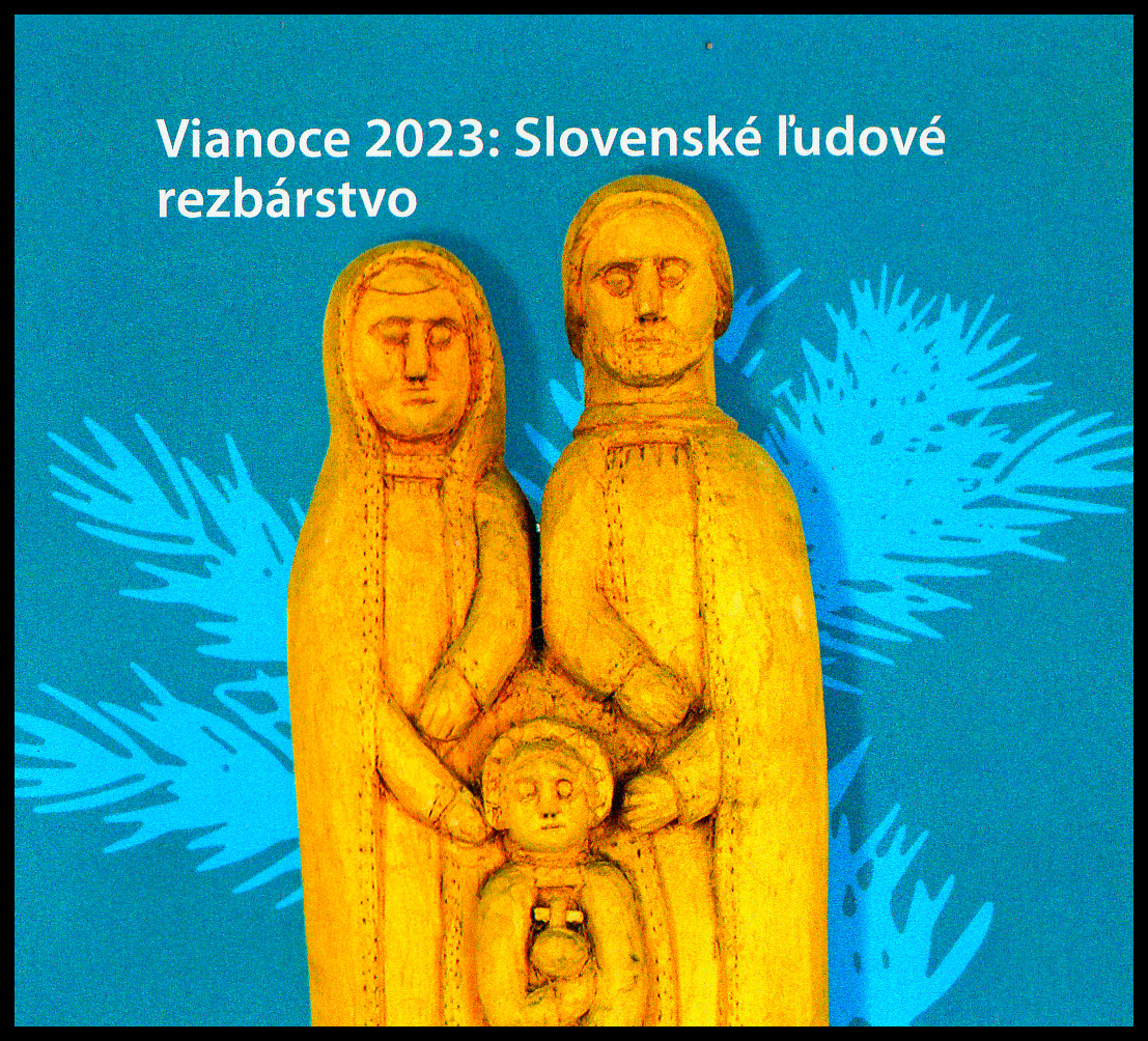 Vánoce 2023 - Slovenské lidové řezbářství (samolepící sešítek nepřeložený)
