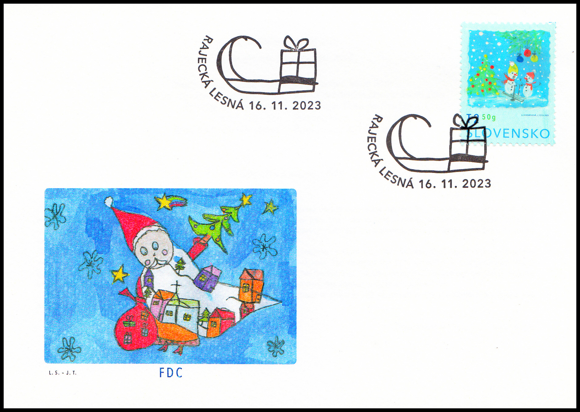 FDC - Vánoční pošta 2023