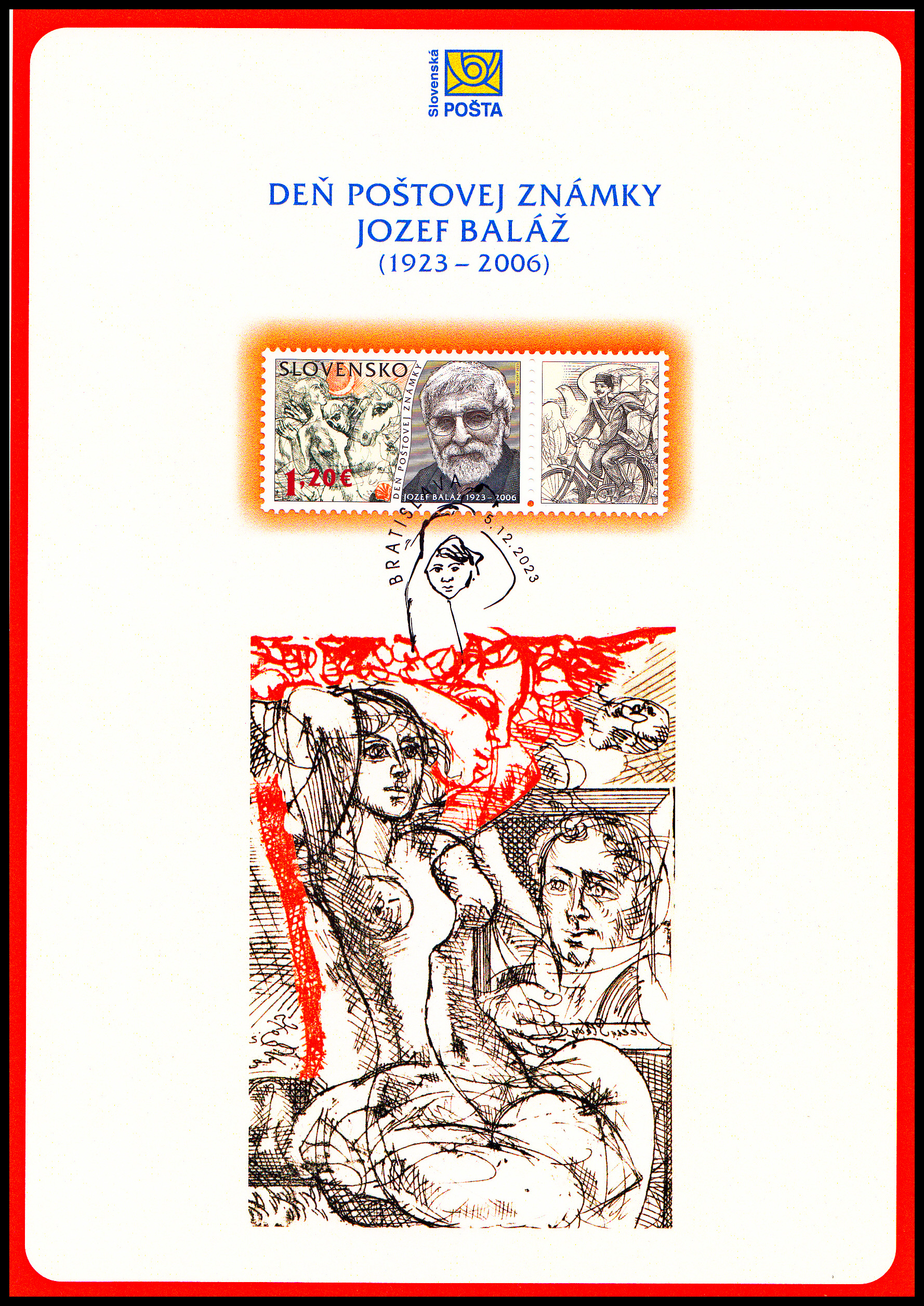NL - Den poštovní známky 2023 - Jozef Baláž (1923 – 2006) 