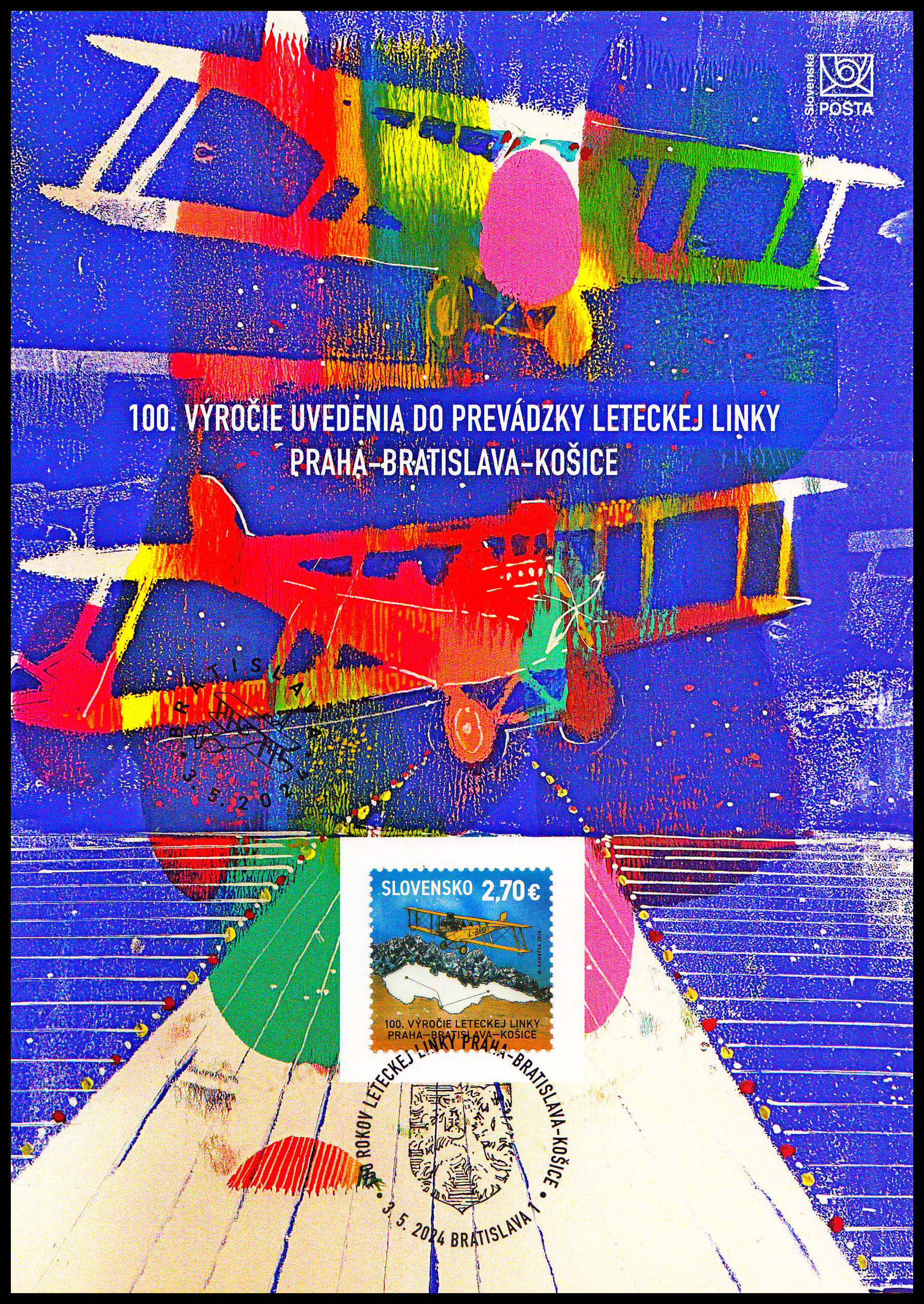 PaL - 100. výročí uvedení do provozu letecké linky Praha - Bratislava - Košice