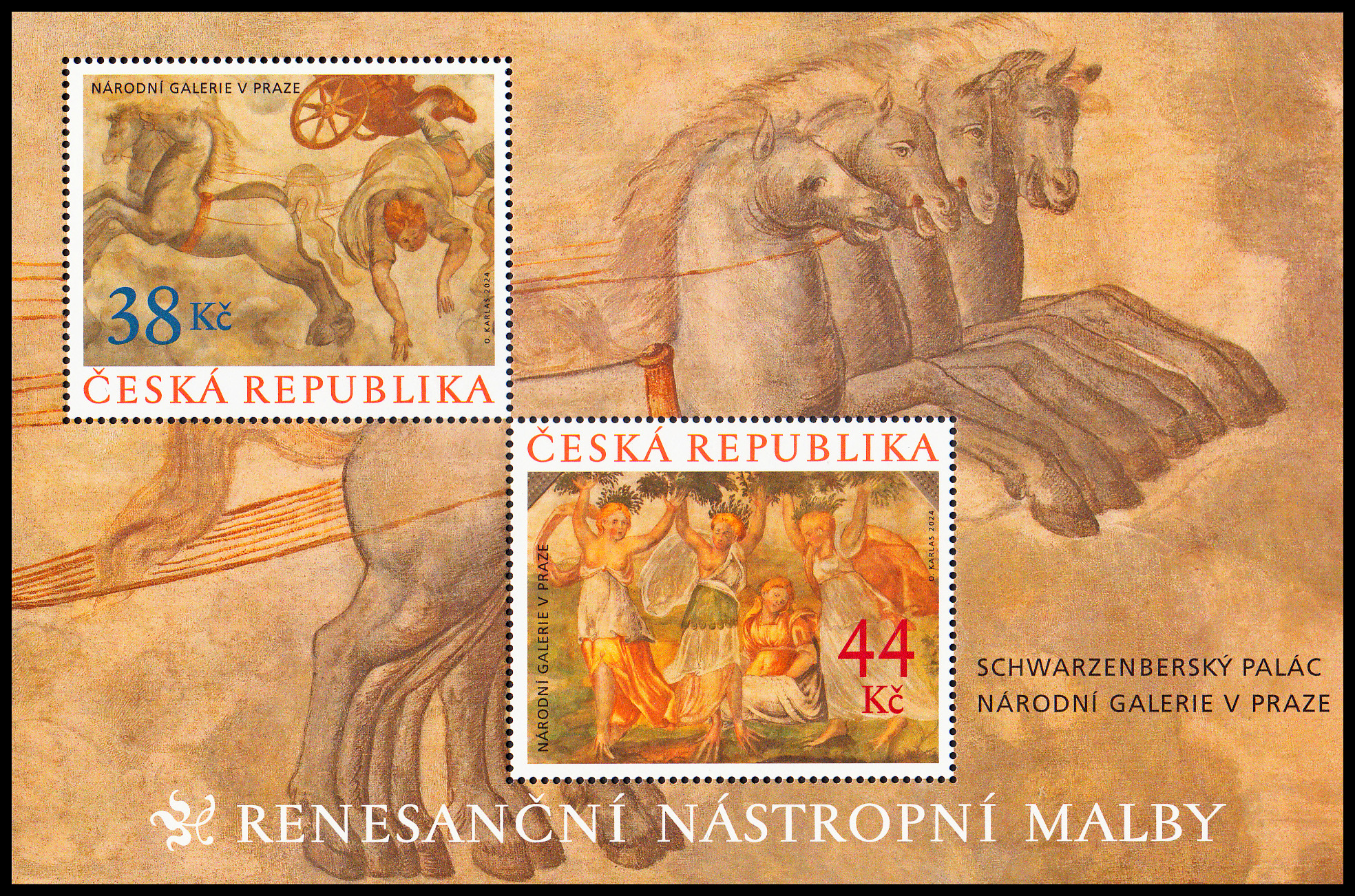 Renesanční nástropní malby (aršík)