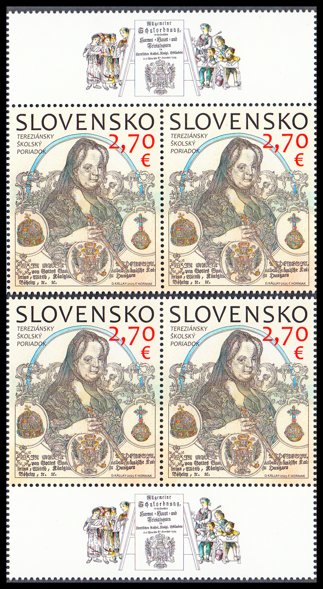250. výročí tereziánského školního řádu ( KH+KD 2+2 zn.)