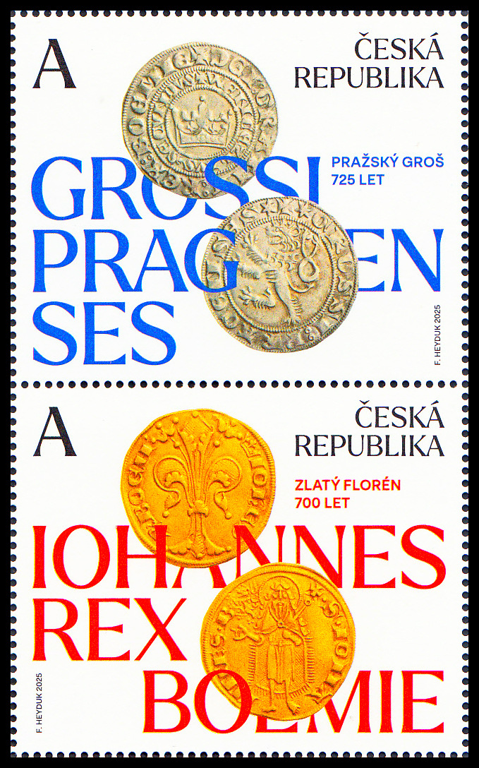 Zahájení ražby (spojka - pražský groš 725 let a zlatý florén 700 let)