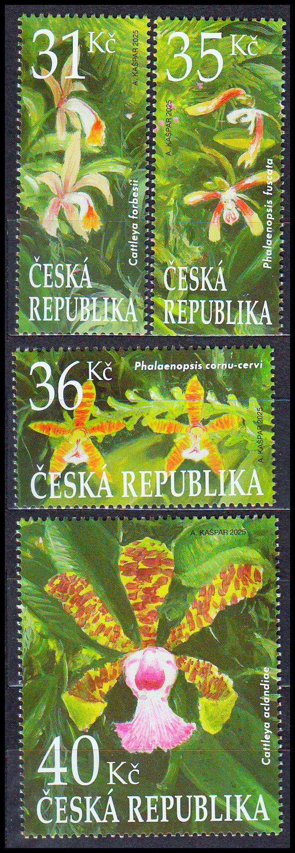 Botanická zahrada v Brně (známky z aršíku)