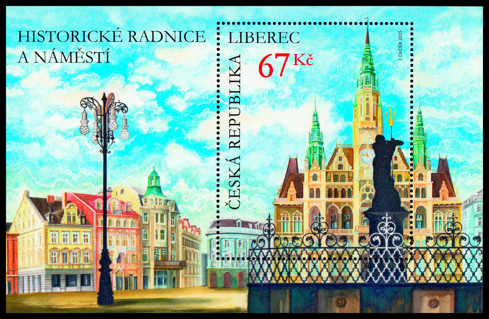 Historické radnice a náměstí - Liberec (aršík)