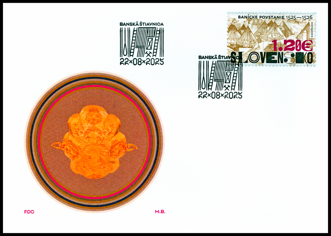 FDC - 500. výročí hornického povstání 1525 – 1526