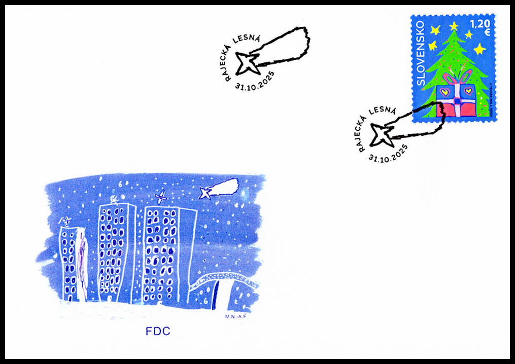 FDC - Vánoční pošta 2025