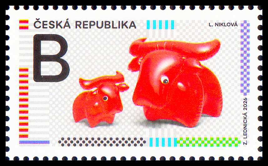 Hračky - nafukovací červený buvol 