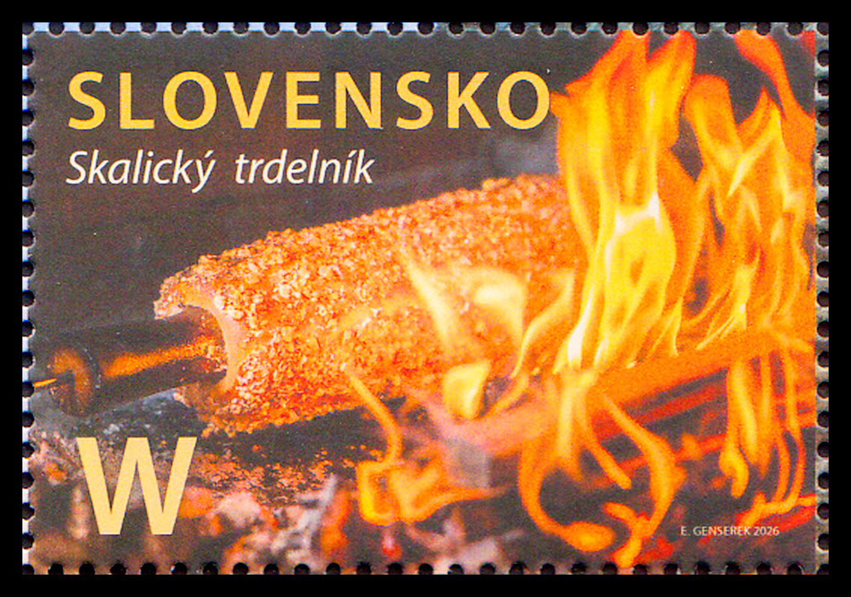 Skalický trdelník (známky jsou obohacené vůní vanilky)