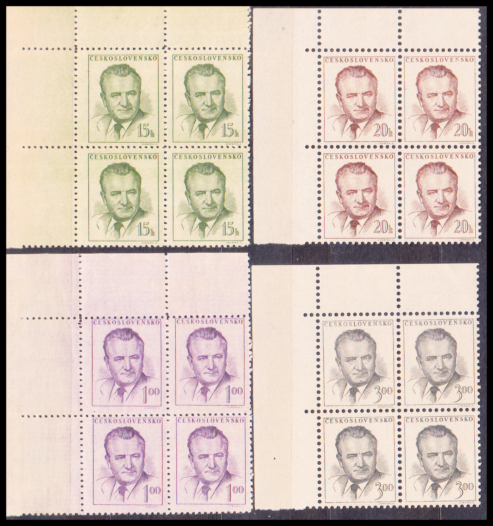 Klement Gottwald (rohové čtyřbloky - LH) 