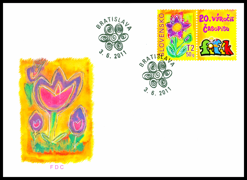 FDC - Dětská známka - známka s personalizovaným kuponem