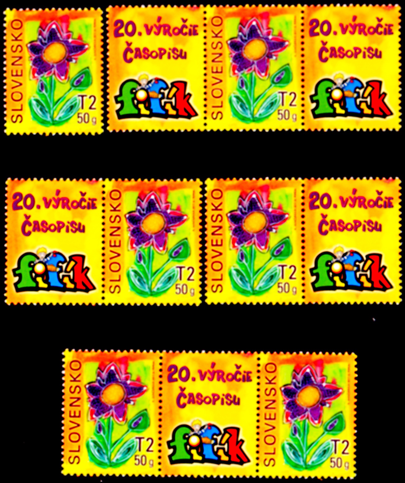 Dětská známka - známka s personalizovaným kuponem (kombinace 6 zn.+ 5 K)