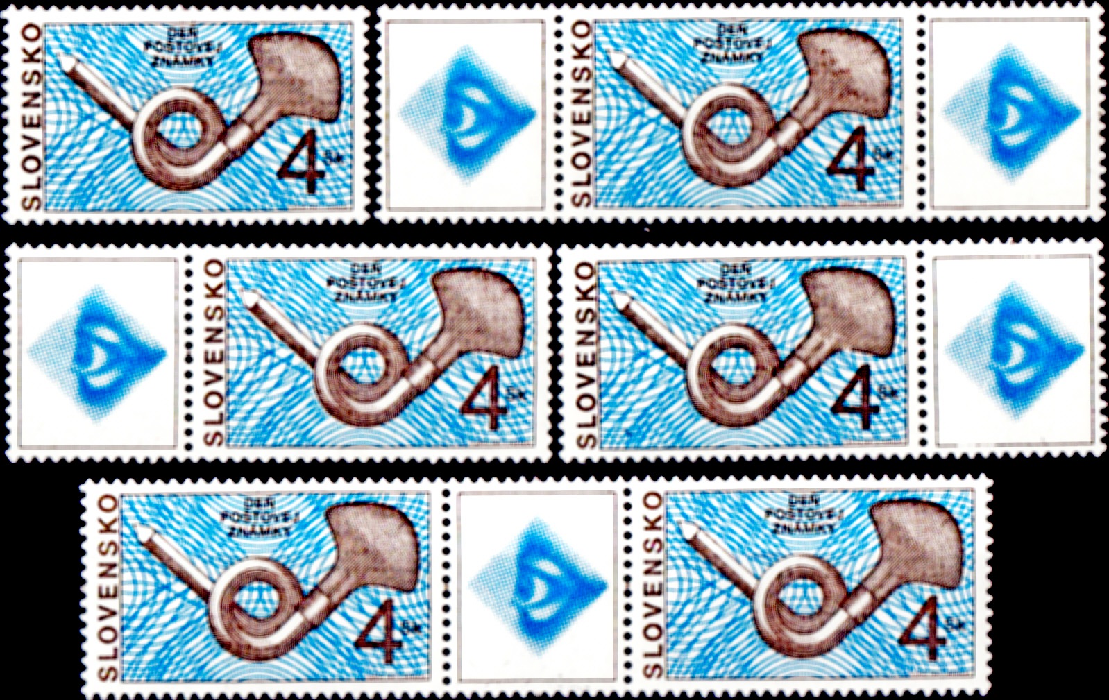 Den poštovní známky 1997 (kombinace 6 zn.+ 5 K)