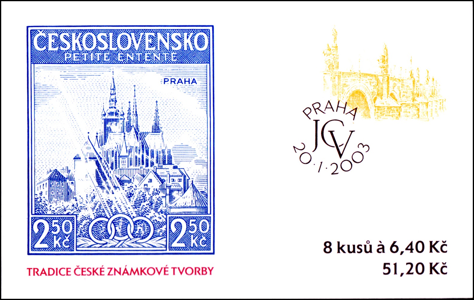 Tradice české známkové tvorby 2003 (známkový sešítek)