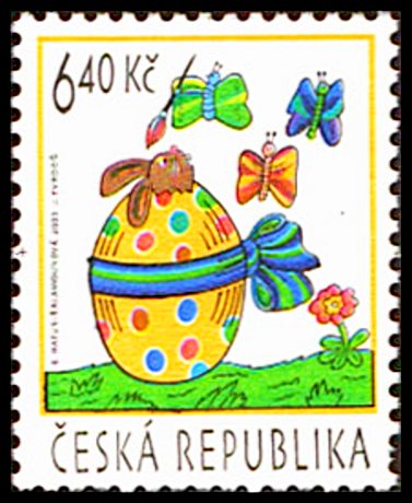 Velikonoce 2003 (kraslice zajíček, motýli)