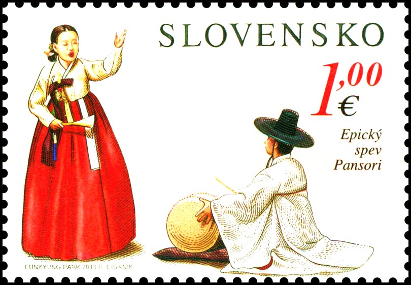 Slovensko-Korejské vydaní: Národní kroje - Soubor Lúčnice a Zpěv Pansori 
