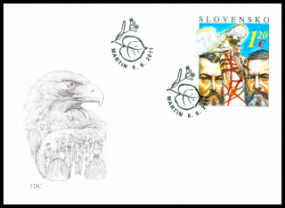 FDC - Historické výročí: 150. výročí Memoranda národa slovenského 