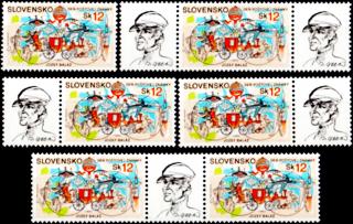 Den poštovní známky 2003 - Jozef Baláž  (kombinace 6 zn.+ 5 K)
