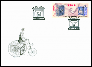 FDC - Den poštovní známky - Historická poštovní schránka