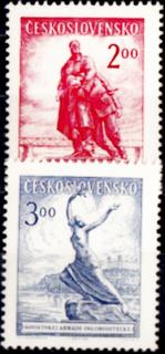 Celostátní výstava poštovních známek Bratislava 1952 (známky)