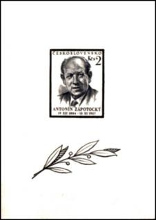 Úmrtí Antonína Zápotockého - I.typ (aršík)