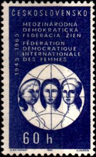 20.výročí založení Mezinárodní demokratické federace žen 