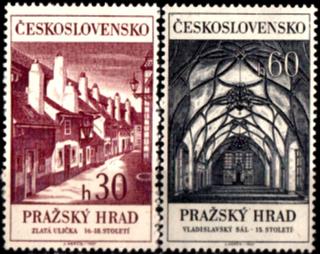 Pražský hrad 1967 (známky)