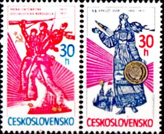 60.výročí VŘSR a 55.výročí vzniku SSSR 
